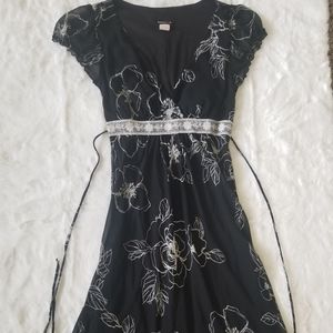 Teeze Me V Neck Floral Print Dress